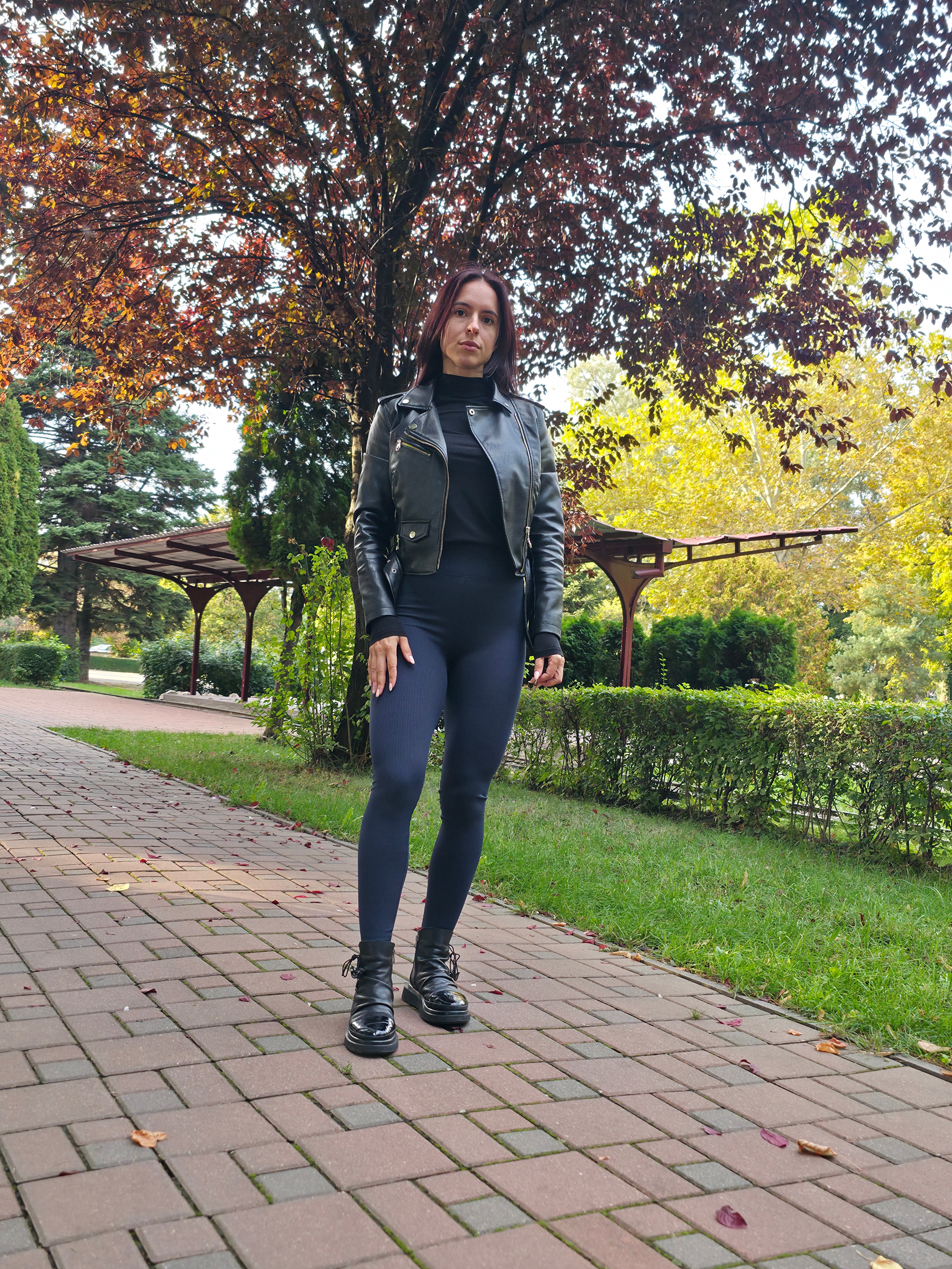 Colanți îmblăniți stil raiat RUKIA Premium